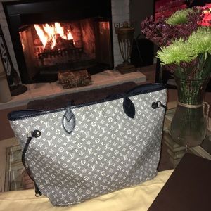 Authentic Louis Vuitton Neverfull MM Mini Lin